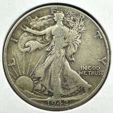 Mezzo dollaro 1942 50C Walking