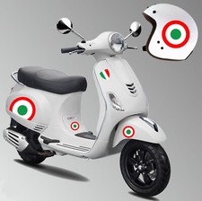kit 10 adesivi italia tricolore PIAGGIO VESPA GTV GTS P150 primavera sprint px