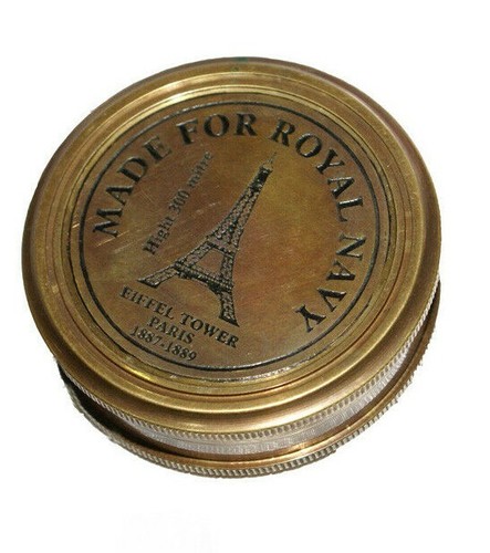 Bussola ottone con torre - ottone,