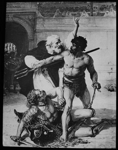 Magic lantern slide telemachus - slide,
