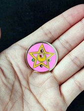 Spilla cappello bavero smaltato compatto Sailor Moon Crisis Moon spilla distintivo metallo 1,2"