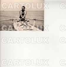 B8465 NAVIGAZIONE 1950 BARCA PATTINO FOTO CM 10.5X7