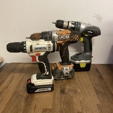 3x Trapano avvitatore a percussione combinato NON TESTATI - JCB-18CD CDI224MN KWCD1806 - USATO