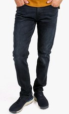 Coveri nero Jeans Uomo Slim Fit 5 Tasche in Cotone Denim di marca Casual Lavoro