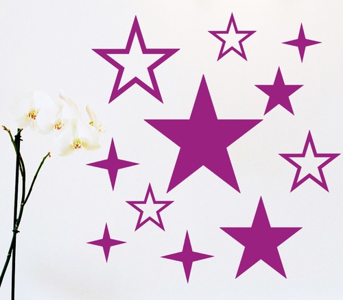 Stelle decorazione adesivo - 11,