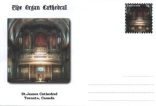 Enveloppe cover Brief orgue Orgel Pipe Organ Cathedral St. James Toronto Canada