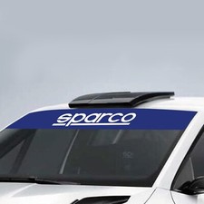 Fascia parasole adesiva parabrezza auto anteriore / posteriore - Sparco ✔
