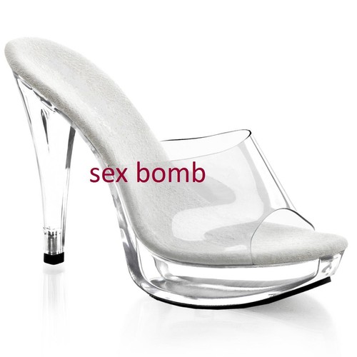 Sexy sabot sandali trasparenti - sexy,