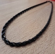 Collana Nera in Acciaio Di