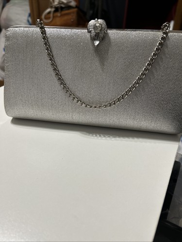 Borsa pochette argento