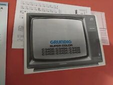 Grunding TV Super Color C3402 C3404 C3408 Manuale