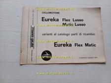 Garelli 50 Eureka Flex Lusso-Matic Lusso 1974 VARIANTI catalogo ricambi original