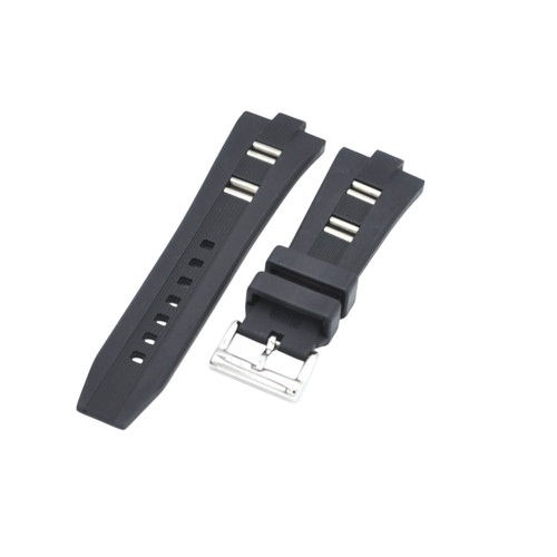 25x9mm black rubber - black, watch