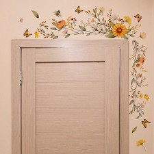  Adesivo murale fiore decorativo floreale vite sfondo parete adesivo casa