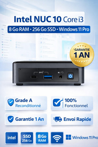 Intel nuc 10110u - 10, 8go