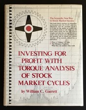 Torque Analysis Stock Market Cycles Fibonacci Elliott Wave W.D. Gann 1st Ed. DJ