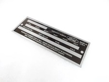 2X TARGA DATI PER CAMION FORD