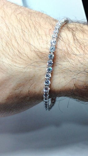 Bracciale tennis 3 argento - ,