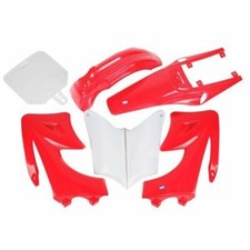 HMParts Dirt Bike Pit Bike Carena SET 125 -150 cc Rosso Tipo 2