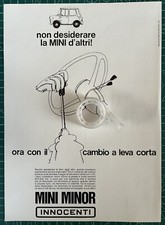 Rara Pubblicita’ MINI MINOR INNOCENTI del 1968