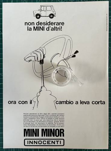 Rara pubblicita mini minor - rara,