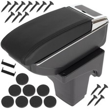 BRACCIOLO CON PORTAOGGETTI NERA + KIT INSTALLAZIONE PER FORD FOCUS MK3 14-18