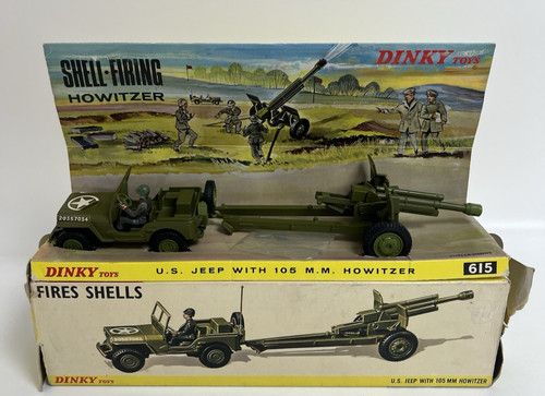 Vintage dinky toys 615 jeep - 615, us