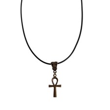 Collana uomo donna ciondolo Chiave Di Ankh egizia bronzo vintage idea regalo