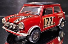 MODELLO AUTO '70 VINTAGE POLITOYS M 582 MINI COOPER SCALA 1/25 ORIGINALE XX