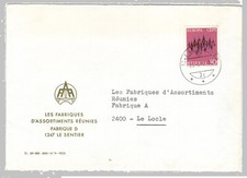 CR0883 Svizzera Copertina Avversiting: fabbrica di orologi - Le Fabrique d'Assortiments