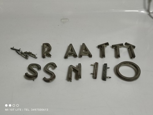 Lotto lettere ottone pieno - di,