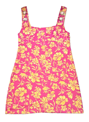 Abito donna zara jacquard rosa - abito,