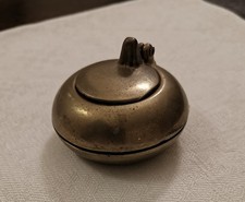 Calamaio da viaggio vintage in ottone – anni ’50/’70 – oggetto da scrivania