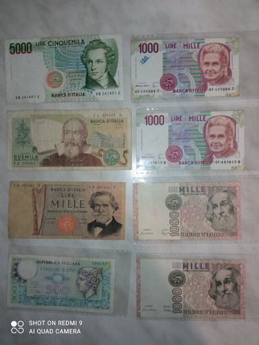 Banconote lire italiane - banconote,