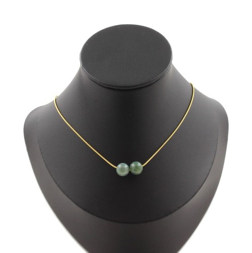 Collana perle agata schiuma - collana, 2