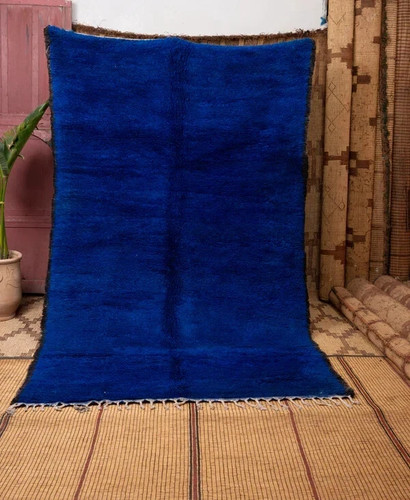 Tappeto blu berbero marocchino