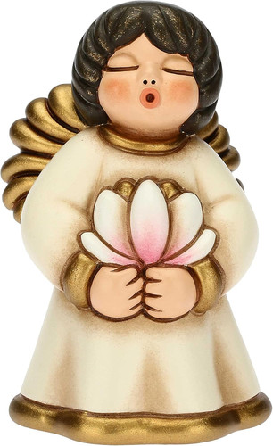 Angelo custode con - con, fiore