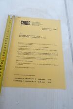 trattore Same bollettino rottura serbatoio nafta su Explorer C e Ergomatic 65 75