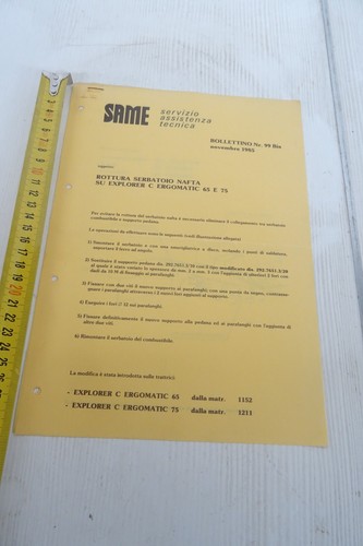 Trattore same bollettino - trattore,