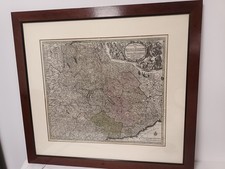 CARTA GEOGRAFICA ANTICA 1741 "DUCATUS SABAUDIAE PRINCIPAT. PEDEMONTIum"
