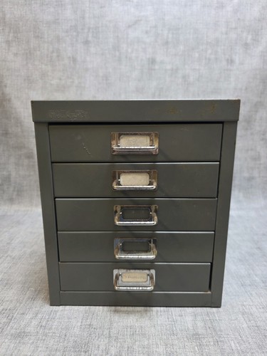 Cassettiera vintage metallo - vintage,