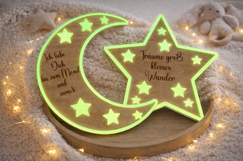 Luna stella decorazione - o,