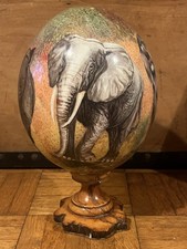 A finely painted Ostrich Egg