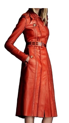 Cappotto trench pelle donna