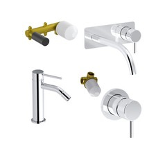 Miscelatore lavabo a parete