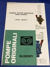 brochure POMPE ORIGINALI GLISENTI