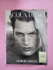 ACQUA DI GIO GIORGIO ARMANI CLIPPING RITAGLIO PUBBLICITA' ADVERTISING #173