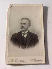 RIMINI foto ritratto seconda metà 800  F.lli Contessi formato visita 10,5 X 6,5