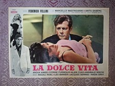 LA DOLCE VITA fotobusta, Affiche, Movie Poster Mastroianni, Fellini, Cinema 1960