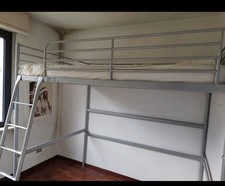 Letto a soppalco in metallo